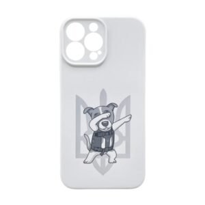 Чохол SILICONE COVER PATRIOT "ПАТРОН" (білий)