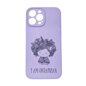 Чохол SILICONE COVER PATRIOT "УКРАЇНОЧКА" iPhone 11 (фіолетовий)