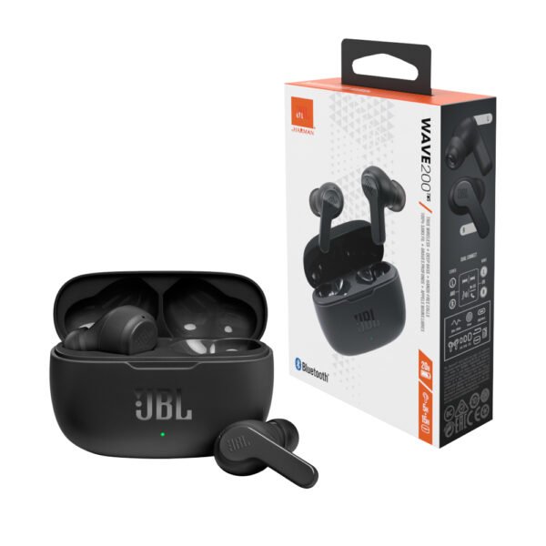 Безпровідні навушники JBL WAVE 200 TWS (чорні)