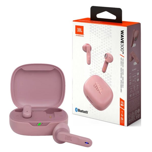 Безпровідні навушники JBL WAVE 300 TWS (рожеві)