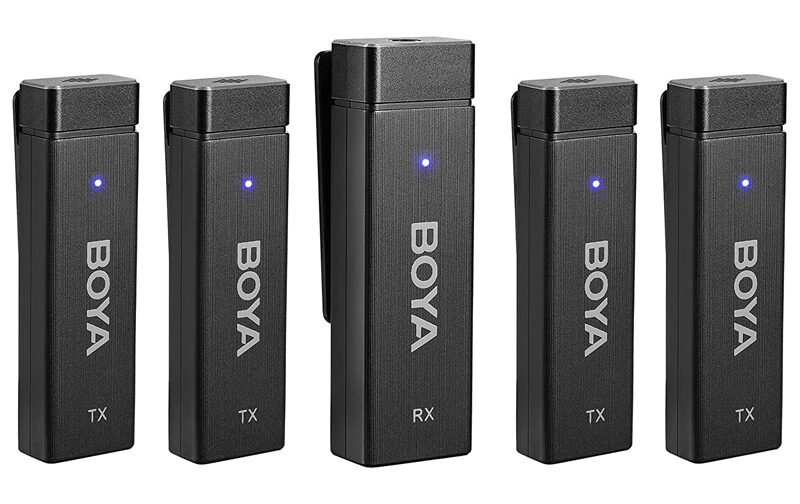 Петличний мікрофон чотириканальний BOYA BY-W4 (чорний)