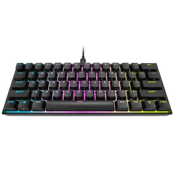 Ігрова клавіатура CORSAIR K65 RGB MINI RED SWITCH ENG/UKR (чорна)