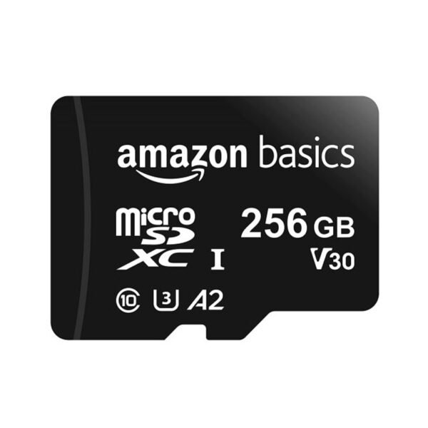 Карта пам'яті AMAZON BASIC microSDXC 256 GB A2 Class10 V30 U3 + adapter SD