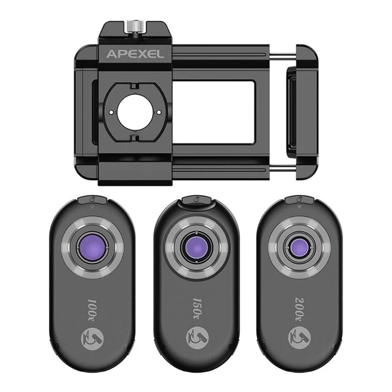 Мікроскоп для телефона APEXEL APL-MS3IN1 (200x/150x/100x)