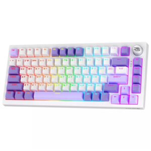 Бездротова клавіатура PROOVE GAMING COUPE (біла/фіолетова)
