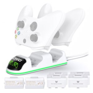 Зарядка та два акумулятора для геймпада XBOX 3360 mWh OIVO IV-X131WX (білі)