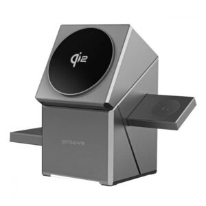 Бездротовий зарядний пристрій PROOVE IRON HIDE 3-in-1 Qi2 (сірий)