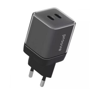 Мережевий зарядний пристрій PROOVE PURE GaN MAX 67W Type-C + Type-C (чорний)