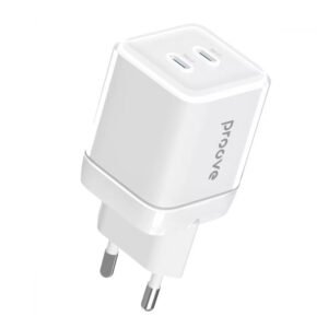 Мережевий зарядний пристрій PROOVE PURE GaN MAX 67W Type-C + Type-C (білий)
