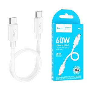 USB-кабель HOCO X96 TYPE-C to TYPE-C 60W 0.25m (білий)