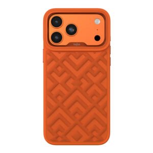 Чохол KAJSA BRIQUETTE COLLECTION RHOMBUS CASE iPhone 17 Pro Max (помаранчевий)