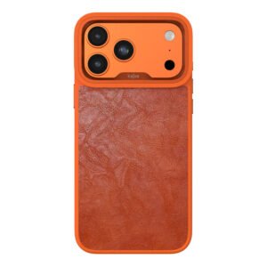 Чохол KAJSA CRAZY HORSE CASE iPhone 17 Pro Max (помаранчевий)