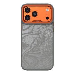 Чохол KAJSA GLAMOROUS COLLECTION FLUID ART CASE iPhone 17 Pro Max (сірий)