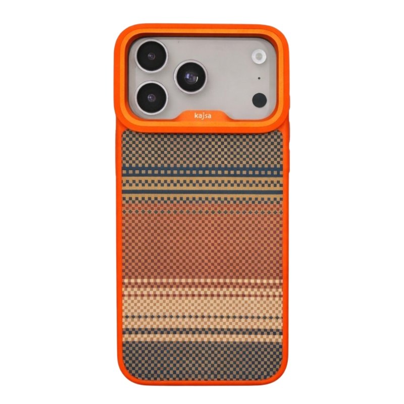 Чохол KAJSA RESORT COLLECTION GRADIENT STRIPE PATTERN CASE iPhone 17 Pro Max (помаранчевий)