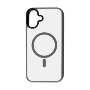 Чохол FIBRA METAL BUTTONS with MagSafe iPhone 16 (сірий)