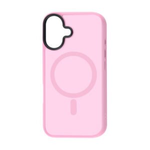 Чохол FIBRA METAL BUTTONS with MagSafe iPhone 16 (рожевий)