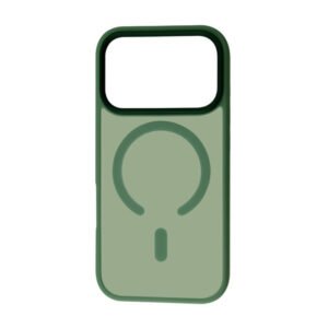 Чохол FIBRA METAL BUTTONS with MagSafe iPhone 17 Pro Max (зелений)