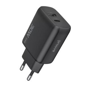 Мережевий зарядний пристрій PROOVE SILICONE POWER 2 30W (чорний)