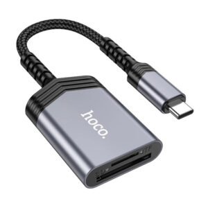 Картрідер HOCO UA25 SD/MicroSD to Type-C (сірий)