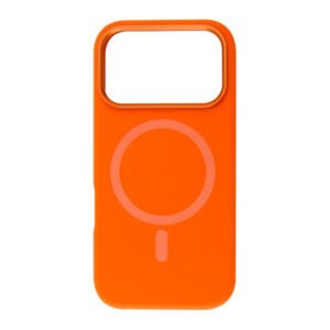Чохол FIBRA SILICONE OMNIMAG для iPhone 17 Pro Max (помаранчевий)