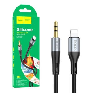 Кабель AUX HOCO UPA22 Lightning to 3.5 mm (чорний)